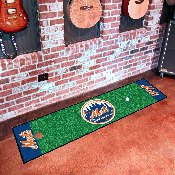 New York Mets Putting Green Mat - 1.5ft. x 6ft. - Circular Mets Primary Logo, 9045