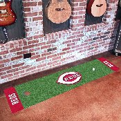 Cincinnati Reds Putting Green Mat - 1.5ft. x 6ft. - C Reds Primary Logo, 9054