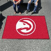 Atlanta Hawks Ulti-Mat Rug - 5ft. x 8ft. - Circle Hawk Head Primary Logo, 9199