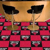 Chicago Bulls Team Carpet Tiles - 45 Sq Ft., 9228
