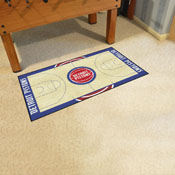 Detroit Pistons Pistons Large Court Runner Rug - 30in. x 54in., 9256