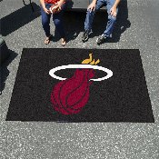 Miami Heat Ulti-Mat Rug - 5ft. x 8ft. - Flaming Basketball Primary Logo, 9316