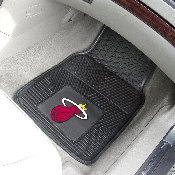 Miami Heat Heavy Duty Car Mat Set - 2 Pieces, 9318