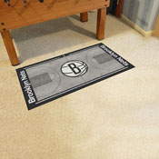 Brooklyn Nets Large Court Runner Rug - 30in. x 54in., 9338