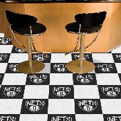 Brooklyn Nets Team Carpet Tiles - 45 Sq Ft., 9344