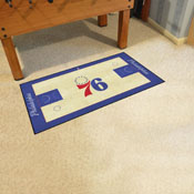 Philadelphia 76ers Large Court Runner Rug - 30in. x 54in., 9370