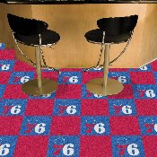 Philadelphia 76ers Team Carpet Tiles - 45 Sq Ft., 9376