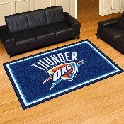 Oklahoma City Thunder 5ft. x 8 ft. Plush Area Rug, 9411