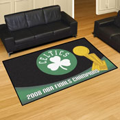 Boston Celtics 2008 NBA Champions 5ft. x 8 ft. Plush Area Rug, 9510