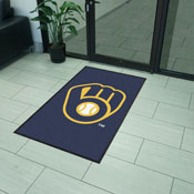 Milwaukee Brewers High-Traffic Mat with Durable Rubber Backing, AGS-9850