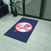 New York Yankees High-Traffic Mat with Durable Rubber Backing, AGS-9856