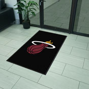 Miami Heat High-Traffic Mat with Durable Rubber Backing, AGS-9926