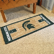 Michigan State Spartans Court Runner Rug - 30in. x 72in. - Spartan Head Primary Logo, 9960