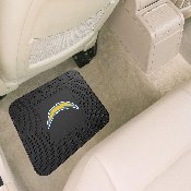 Los Angeles Chargers Back Seat Car Utility Mat - 14in. x 17in. - Bolt Primary Logo, 9969