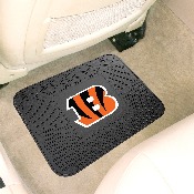 Cincinnati Bengals Back Seat Car Utility Mat - 14in. x 17in. - Striped B Primary Logo, 9978