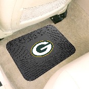 Green Bay Packers Back Seat Car Utility Mat - 14in. x 17in. - Oval G Primary Logo, 9994