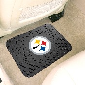 Pittsburgh Steelers Back Seat Car Utility Mat - 14in. x 17in. - Circular Steelers Primary Logo, 9998