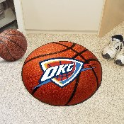 Oklahoma City Thunder Basketball Rug - 27in. Diameter - OKC Primary Logo, 10195