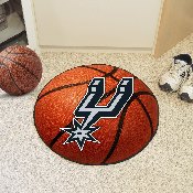 San Antonio Spurs Basketball Rug - 27in. Diameter - Spur Primary Logo, 10196
