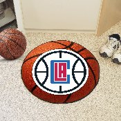Los Angeles Clippers Basketball Rug - 27in. Diameter - Round CLA Primary Logo, 10210