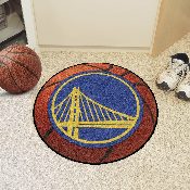 Golden State Warriors Basketball Rug - 27in. Diameter - Circular Bridge Primary Logo, 10213