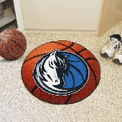 Dallas Mavericks Basketball Rug - 27in. Diameter - Maverick Head Primary Logo, 10216