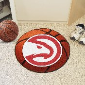Atlanta Hawks Basketball Rug - 27in. Diameter - Circle Hawk Head Primary Logo, 10221