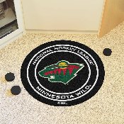 Minnesota Wild Hockey Puck Rug - 27in. Diameter, 10269