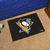 Pittsburgh Penguins Starter Mat Accent Rug - 19in. x 30in. - Skating Penguin Primary Logo, 10272