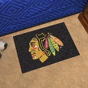 Chicago Blackhawks Starter Mat Accent Rug - 19in. x 30in. - Blackhawk Head Primary Logo, 10278