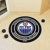 Edmonton Oilers Oilers Hockey Puck Rug - 27in. Diameter, 10281
