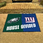 NFL - Philadelphia Eagles/New York Giants House Divided Rugs 33.75