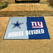 NFL House Divided - Cowboys / Giants House Divided Rug - 34 in. x 42.5 in. - House Divided, 10308