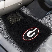 Georgia Bulldogs Embroidered Car Mat Set - 2 Pieces, 10347