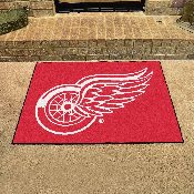 Detroit Red Wings All-Star Rug - 34 in. x 42.5 in. - Red Wing Primary Logo, 10377