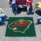 Minnesota Wild Tailgater Rug - 5ft. x 6ft. - Wild Head Primary Logo, 10395