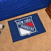 New York Rangers Starter Mat Accent Rug - 19in. x 30in. - Shield Primary Logo, 10469