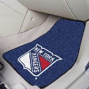 New York Rangers Front Carpet Car Mat Set - 2 Pieces, 10473
