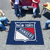 New York Rangers Tailgater Rug - 5ft. x 6ft. - Shield Primary Logo, 10479