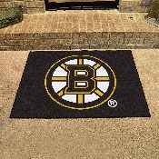 Boston Bruins All-Star Rug - 34 in. x 42.5 in. - Circular Spoke B Primary Logo, 10492