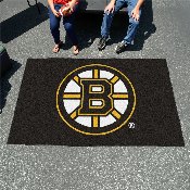 Boston Bruins Ulti-Mat Rug - 5ft. x 8ft. - Circular Spoke B Primary Logo, 10494