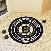 Boston Bruins Hockey Puck Rug - 27in. Diameter, 10495
