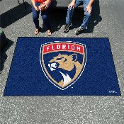 Florida Panthers Ulti-Mat Rug - 5ft. x 8ft. - Panther Shield Primary Logo, 10538
