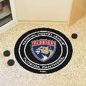 Florida Panthers Hockey Puck Rug - 27in. Diameter, 10539