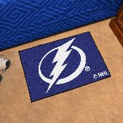 Tampa Bay Lightning Starter Mat Accent Rug - 19in. x 30in. - Lightning Bolt Primary Logo, 10546