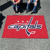 Washington Capitals Ulti-Mat Rug - 5ft. x 8ft. - Capitals Wordmark Logo, 10560