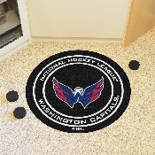 Washington Capitals Hockey Puck Rug - 27in. Diameter, 10561