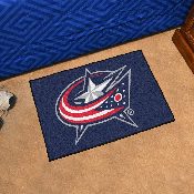 Columbus Blue Jackets Starter Mat Accent Rug - 19in. x 30in. - Star and Flag Primary Logo, 10568
