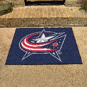 Columbus Blue Jackets All-Star Rug - 34 in. x 42.5 in. - Star and Flag Primary Logo, 10569
