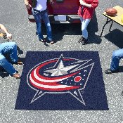 Columbus Blue Jackets Tailgater Rug - 5ft. x 6ft. - Star and Flag Primary Logo, 10570